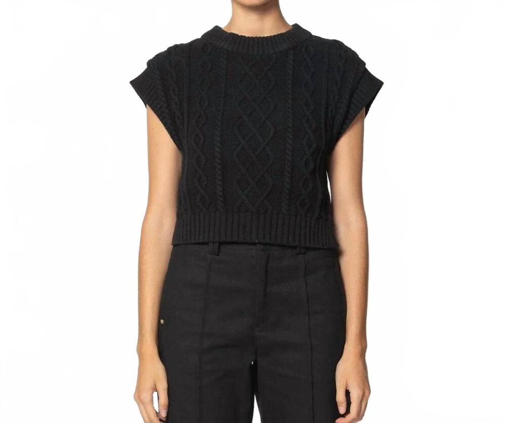 NEW CLEOBELLA gigi sweater vest in black